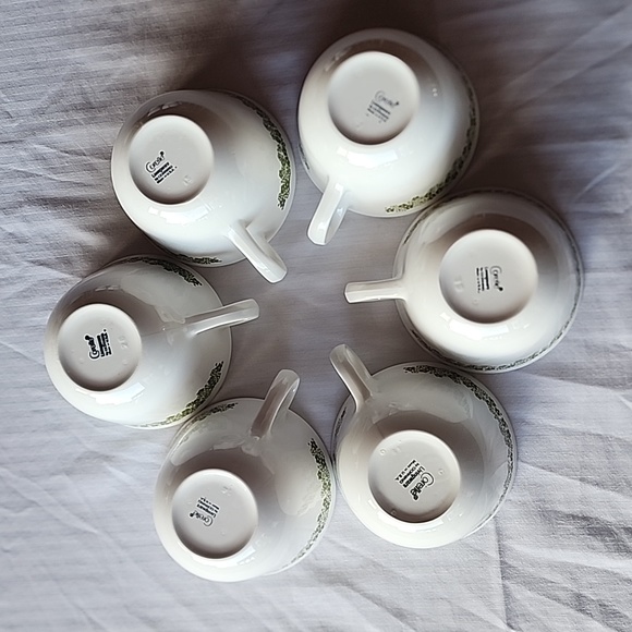 Lot of 6 Vintage Corelle Crazy Daisy/ Spring Blossom Design. Cups - Picture 2 of 8